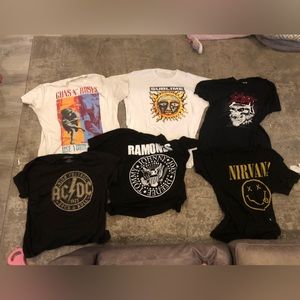 Band tees selling as bundle